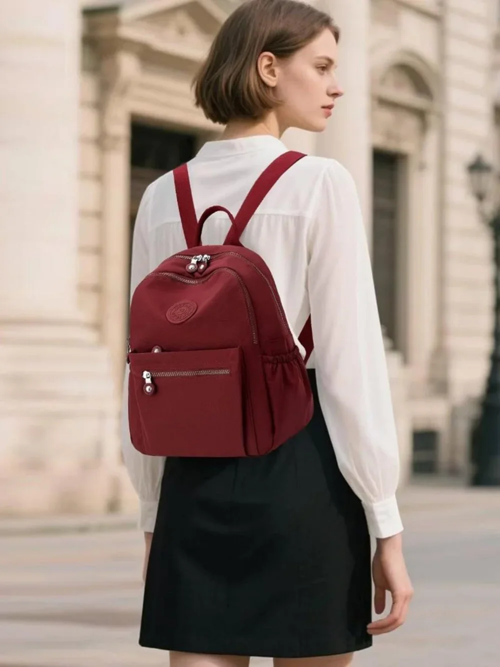 Lightweight Waterproof Mini Backpack Purse | Multi-Pocket Travel Bag for Moms